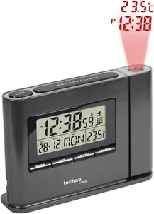 Sveglia Technoline WT 519 Nera Digitale Indicatore Meteo Datario Nuovo Promo - Imagen 1 de 3