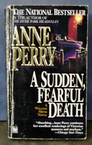 A Sudden, Fearful Death, by Anne Perry , 1994 Historical Mystery Paperback, 6273 - Picture 1 of 1