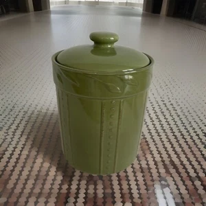 Replacement Signature Canister Green Sorrento 8.75" Debby Segura 2008 with Lid - Picture 1 of 5