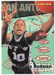 1995-96 Fleer - Dennis Rodman #174 San Antonio Spurs HOF - Picture 1 of 2