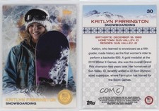 2014 Topps US Olympic & Paralympic Team and Hopefuls Gold Kaitlyn Farrington #30