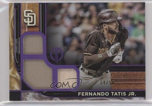 2022 Topps Tribute Tribute Triple Relics Purple /50 Fernando Tatis Jr #TTR-FTJ
