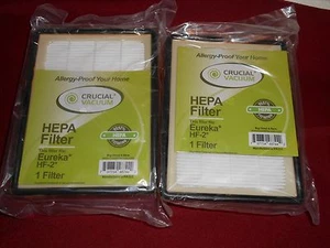 2 Crucial Vacuum HEPA Filter Eureka HF-2 Allergy NEW Sealed 99.7% Filtration - Picture 1 of 2