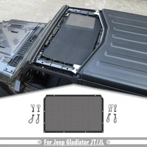 For Jeep Gladiator JT/JL 18-2025 Black Front Roof Sunshade Mesh Bikini Top Cover - Bild 1 von 10