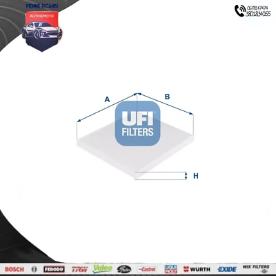 Filtro Abitacolo   Fiat Panda (312) 500 (312)  lancia ypsilon (312) UFI 5321000 - Immagine 1 di 2