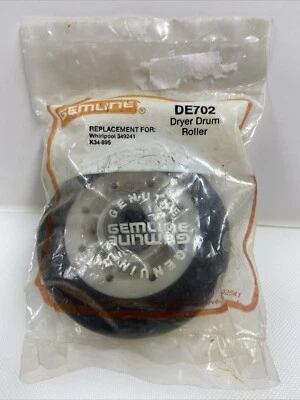 Gemline DE702 3" Dryer Drum Roller for Whirlpool 349241 K34-895 Foto 1 de 4