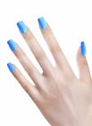 Ombre Fingernägel neonblau - Ein Satz künstliche Fingernägel zum Aufkleben