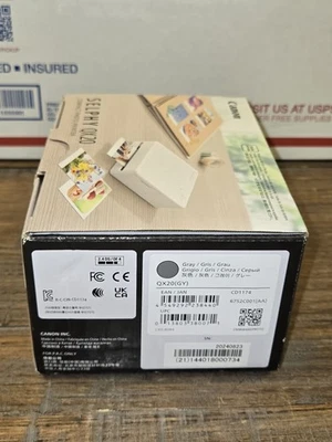 Brand New! Canon SELPHY QX20 Compact Photo Printer - Grey - NIB! FREE SHIPPING! - Image 1 of 4