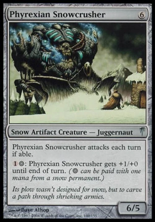 Phyrexian Snowcrusher - Medium Play MTG Coldsnap - Image 1 of 1