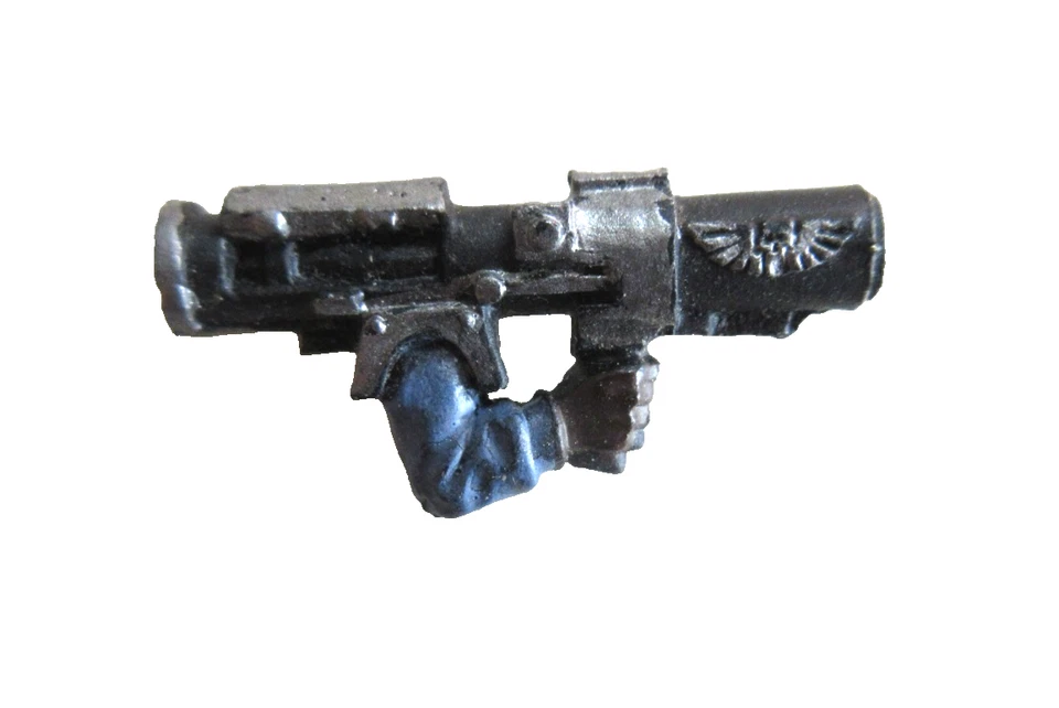 Brocas de metal Warhammer40K: brazo lanzador de misiles de tropa de choque Cadian de la Guardia Imperial Foto 1 de 1