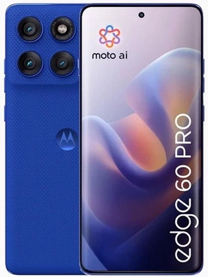 Smartphone Cellulare Motorola Edge 60 Pro 5G 12+512GB 6,7" Dazzling Blue Blu