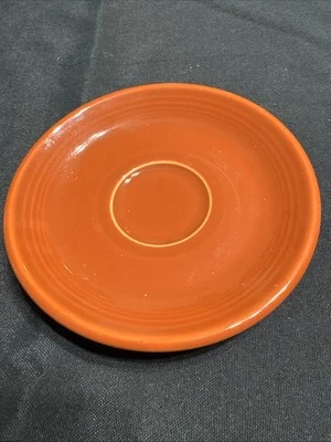 FIESTA Poppy Tangerine Orange 6”Saucer Cup Plate - Image 1 of 4