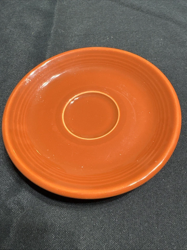 FIESTA Poppy Tangerine Orange 6”Saucer Cup Plate - Image 1 of 4