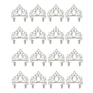 12 Pack Plastic Princess Tiaras for Girls, Dress-Up, Costume Accessory, Age 3-6 - Picture 1 of 10
