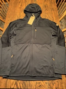NWT FJALLRAVEN Men's Abisko Trail Fleece FZ Jacket Black Size XL MSRP $155 - Picture 1 of 16