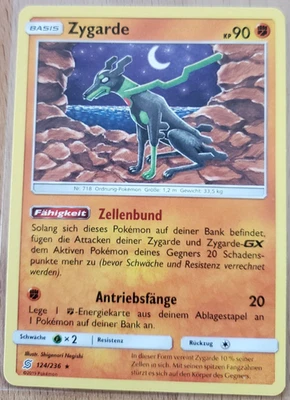 Zygarde 124/236 Pokemon Karte TCG aus Bund der Gleichgesinnten - Bild 1 von 2