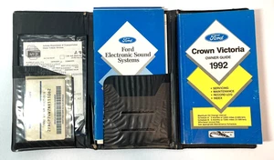 1992 Ford Crown Victoria Owner Guide With Other Literature in Corduroy Case - Picture 1 of 6