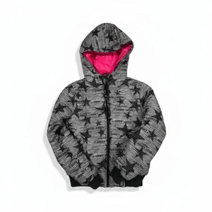 Abbey Dawn by Avril Lavigne Juniors Medium Star Print Zip-Up Hoodie Jacket  - Picture 1 of 8