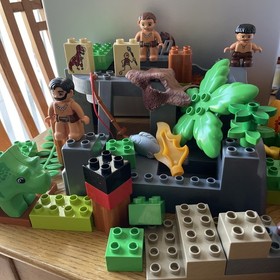 Lego Duplo 5598 - Dino Valley Set - Missing Some Parts- RARE! - See Notes