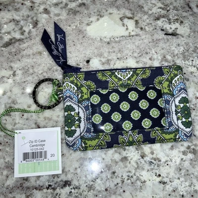 Chaveiro Vera Bradley com zíper estojo de identificação Cambridge - Imagem 1 de 4