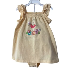 Disney Baby 6/9 Months Winnie The Pooh Sundress with Diaper Cover - Picture 1 of 7
