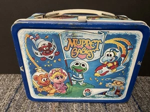 Vintage 1985 Muppet Babys Metall Brotdose von Thermos Co. - KEINE Thermoskanne enthalten - Bild 1 von 6