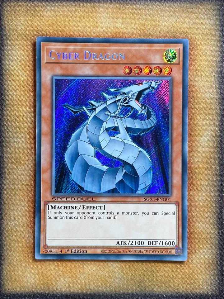 Yugioh Cyber Dragon SGX1-ENG01 Speed Duel Secret Rare 1st Ed NM - Image 1 of 1