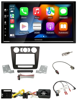 Kenwood DAB USB Bluetooth 2DIN Lenkrad Autoradio für BMW 1er man. Klima E87/E88/ - Bild 1 von 4