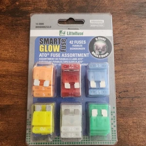 Littelfuse 00940400ZGLO Smart Glow Blade Style Assort. Multi-Pack Fuse 42 Piece - Picture 1 of 3