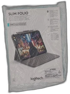 Logitech Slim Folio Keyboard Case For Ipad (10th Gen & A16) With Integrated - Picture 1 of 5