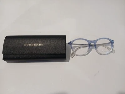 Monturas de gafas de diseñador Burberry azul brillo con lente de demostración pequeñas 48 mm BE2287 Foto 1 de 4