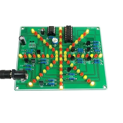 DIY Electronic Learning Kit with Red Yellow LEDs NE555 CD4017 Components Set - Image 1 of 2