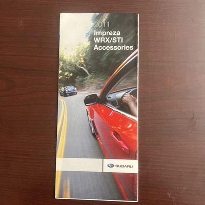 Subaru Impreza WRX STI 2011 accesorios plegable original folleto de ventas catálogo Foto 1 de 4