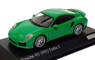 Minichamps 1/43 Scale CA 043 16 061 - Porsche 911 (991) Turbo S - Green - Image 1 of 4