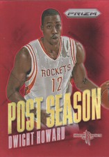 2013-14 Panini Prizm Basketball Post Season Prizms Red #4 Dwight Howard