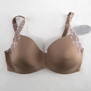 Le Mystere Bra 32D Mocha Full Fit Underwire Lightly Padded Baroque Tisha New - Picture 1 of 9
