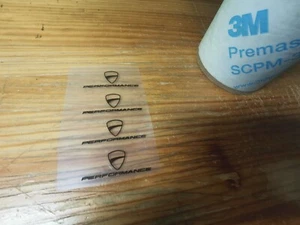 Ducati Performance X4 black nero decal set vinyl adesivi autocollants ステッ - Foto 1 di 6