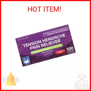 Rite Aid Tension Headache Pain Reliever, Acetaminophen, 500 mg, 100 Coated Caple - Picture 1 of 2