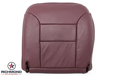 1996 1997 1998 GMC Sierra C/K 2500 SLT SLE -Driver Bottom Leather Seat Cover RED - Image 1 of 4