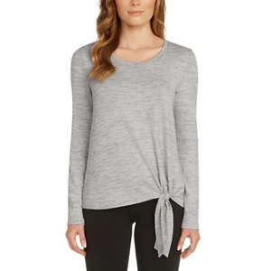 Matty M Damen Langarm Bluse mit Knoten 1 - Bild 1 von 6