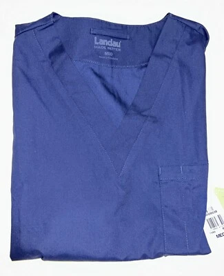 Landau~Hecho Mejor~Hombre~Cuello en V~Top Exfoliante~Camisa~Azul Marino~Talla M~NUEVO CON ETIQUETAS Foto 1 de 4