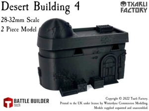 Txarli Factory Desert Building 4 28mm/32mm 40k / 30k / Star Wars Legion etc - Picture 1 of 3