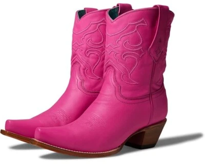 Corral Z5137 Western Boots Women 11 Fuchsia Leather Embroidered Snip Toe ZOGG237 - Image 1 of 4