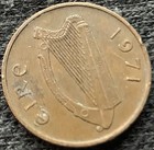 New Listing1971 Ireland Penny Coin Xf #X262