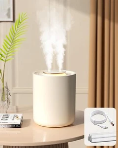 Portable Small Humidifier, 1500ml Small Humidifiers for Bedroom Baby, 1800mAh - Picture 1 of 7