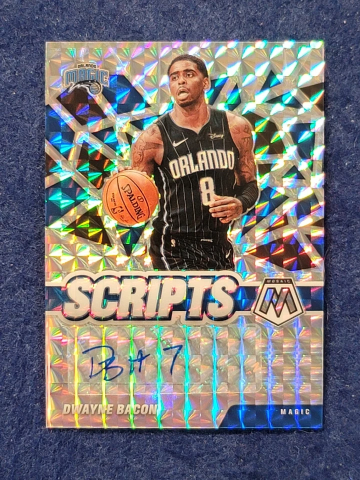 2020-21 MOSAIC BASKETBALL  DWAYNE BACON SCRIPTS  MOSAIC PRIZM AUTO #SC-DBC - Image 1 of 2