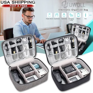 Digital Storage bag Portable Electronics Travel Organizer USB Cable Cases Gadget - Picture 1 of 10