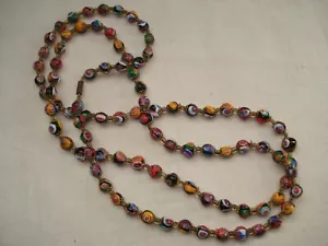 Sautoir Ancien en Perles Millefiori de Murano Venise - Foto 1 di 11