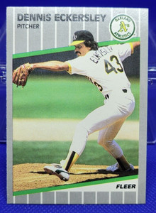 1989 Fleer Dennis Eckersley #7 - Oakland Athletics