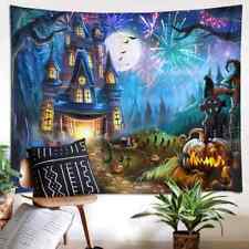 Castle Nice Fireworks 3D Wall Hang Cloth Tapestry Fabric Decorations Decor